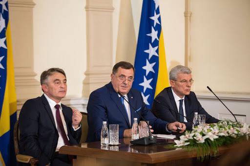 Članovi Predsjedništva BiH na sastanku lidera Brdo - Brijuni procesa