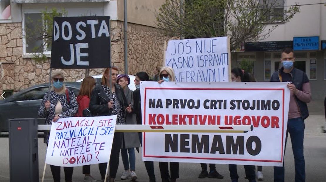 Nastavljen štrajk zdravstvenih radnika u HNK