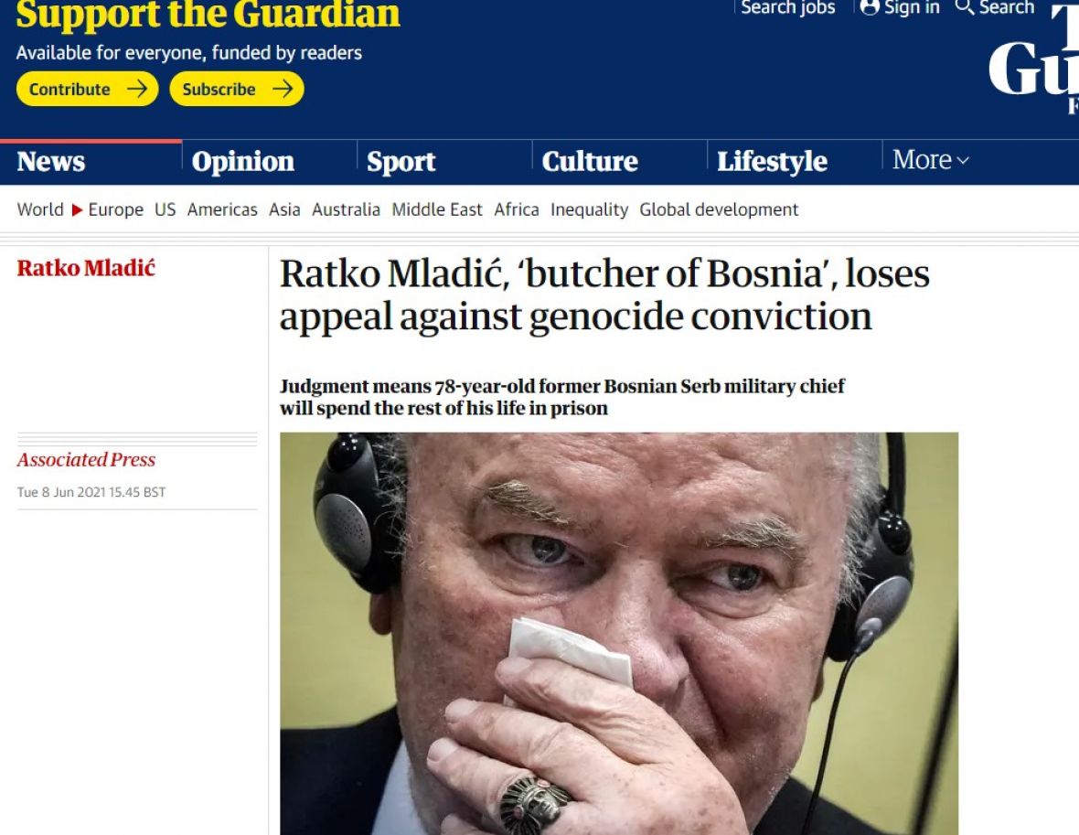 Svjetski mediji: Bosanski mesar će ostatak života provesti u zatvoru