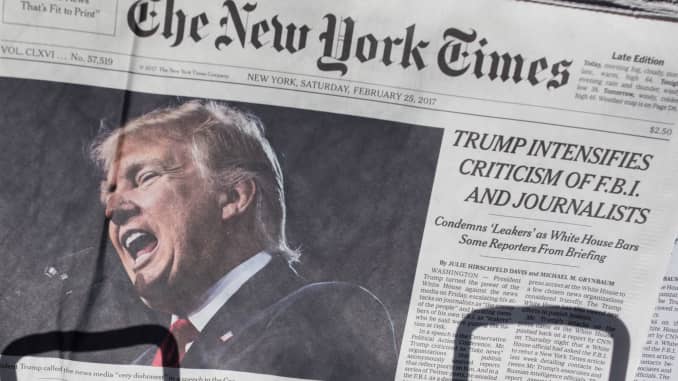 Trumpova administracija prikupljala podatke novinara "New York Timesa"
