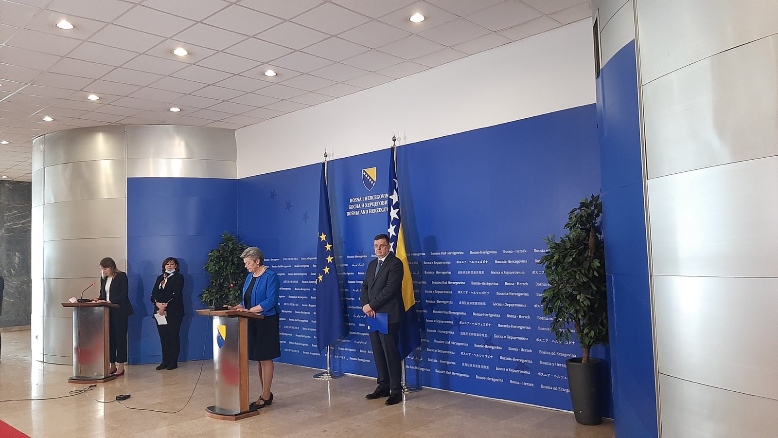 Johansson sa bh. zvaničnicima: Migracije kao primarna tema