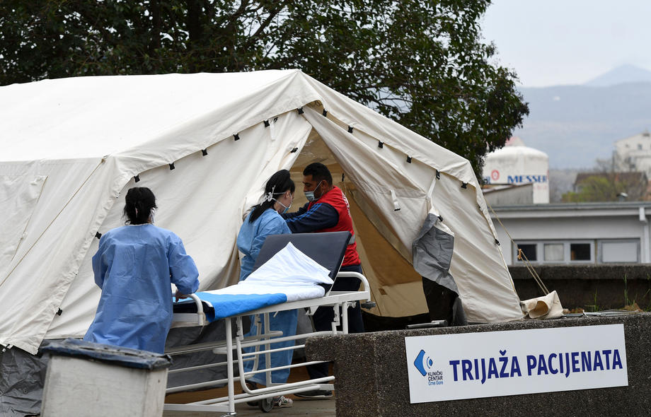 Crna Gora: Registrovano 619 novih slučajeva, devet osoba preminulo
