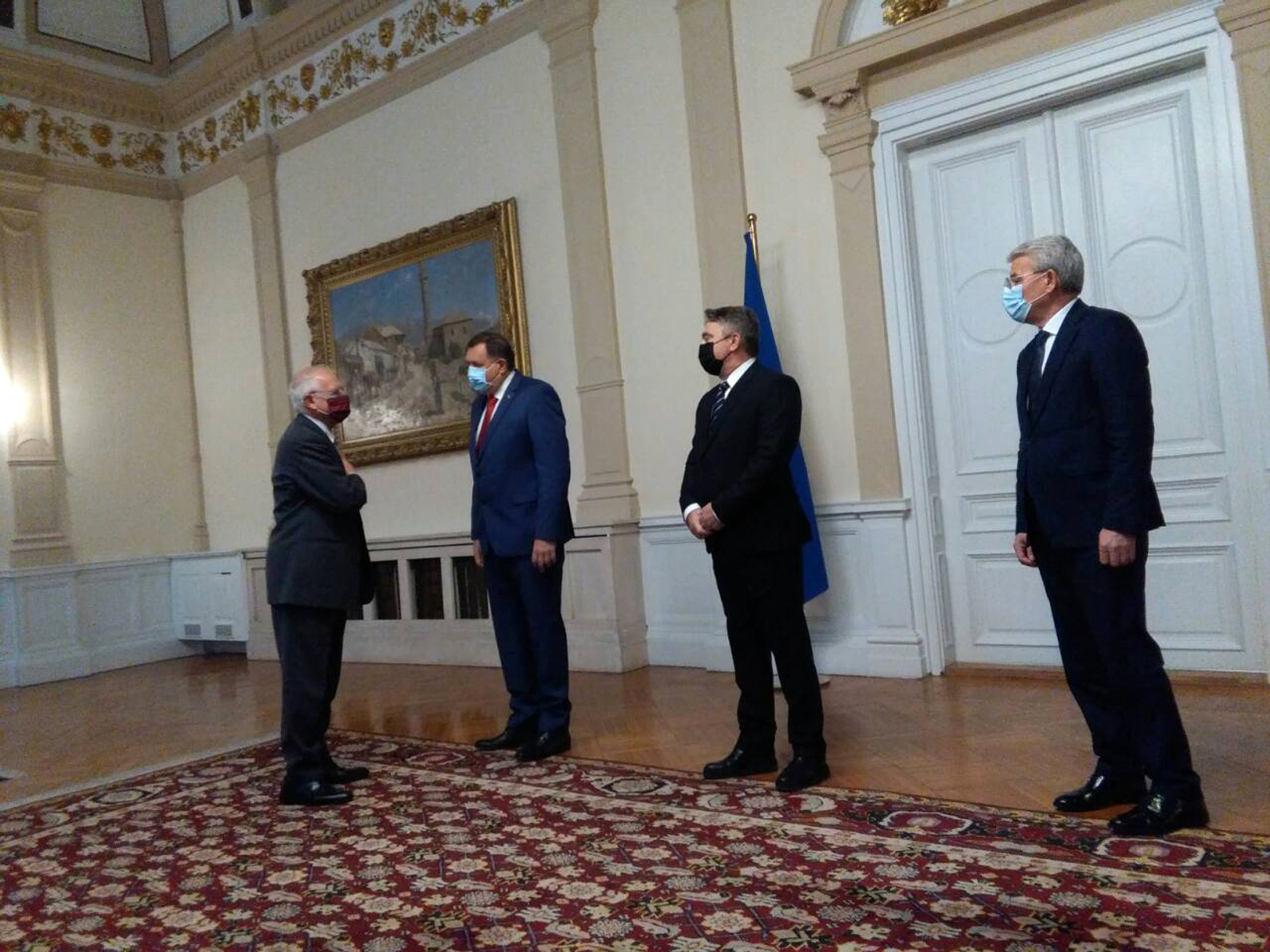 Počeo sastanak članova Predsjedništva BiH s Borrellom