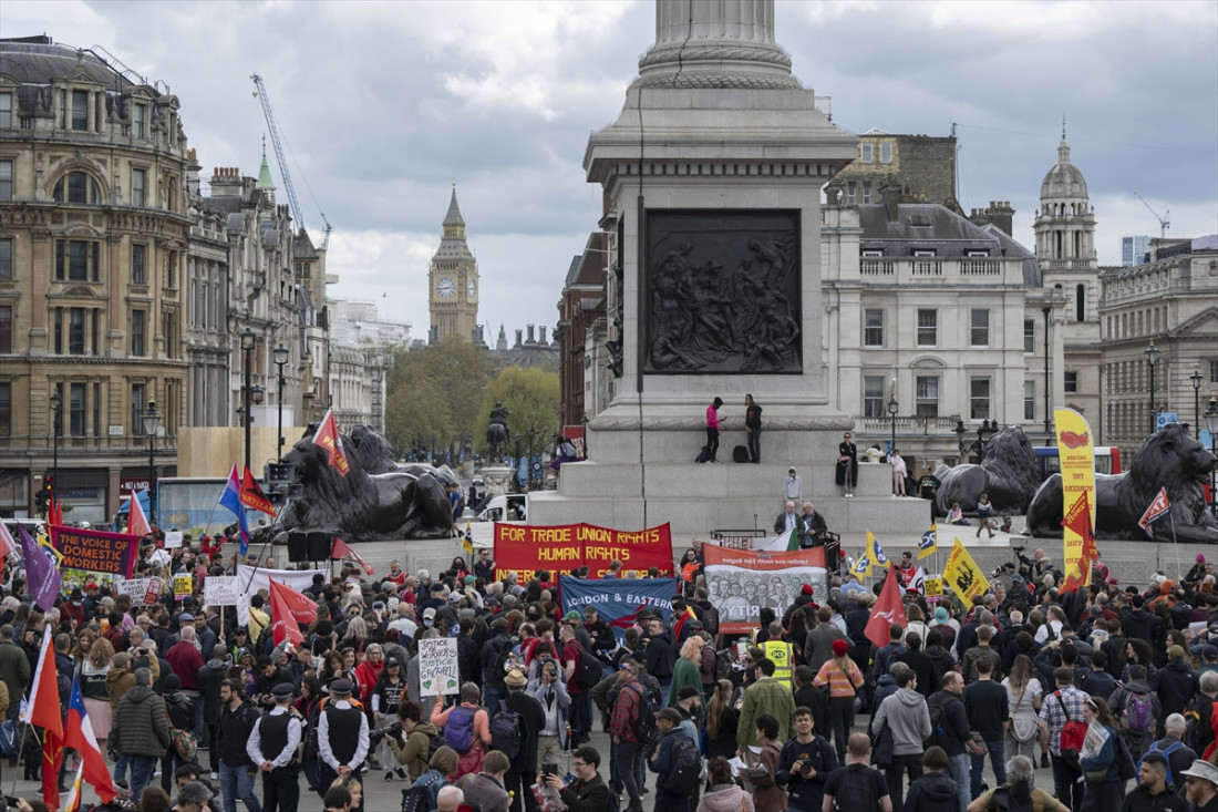 Međunarodni praznik rada: Hiljade ljudi na protestima u Londonu