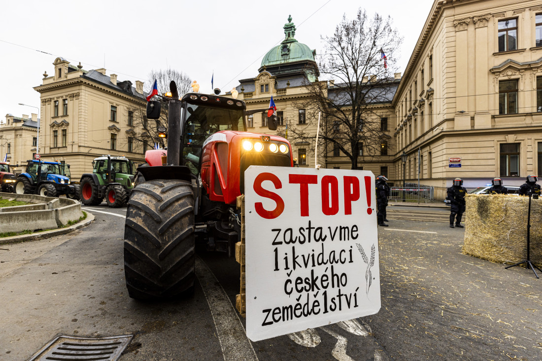 Protest poljoprivrednika u Pragu