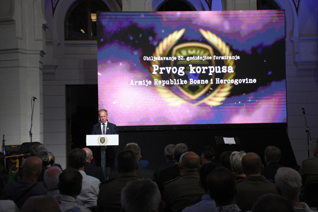 Održana svečana akademija povodom 32. godišnjice formiranja Prvog korpusa Armije RBiH
