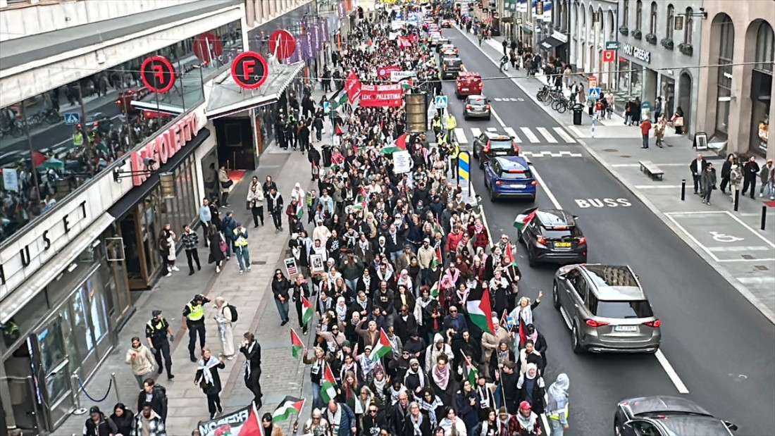 Stotine ljudi protestovalo u glavnom gradu Švedske u znak podrške Palestini