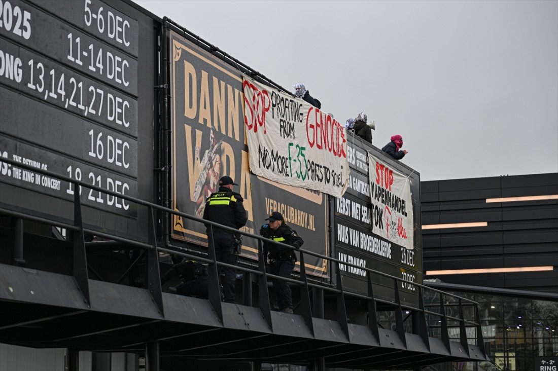 Privedeni demonstranti na protestu protiv sajma naoružanja u Rotterdamu