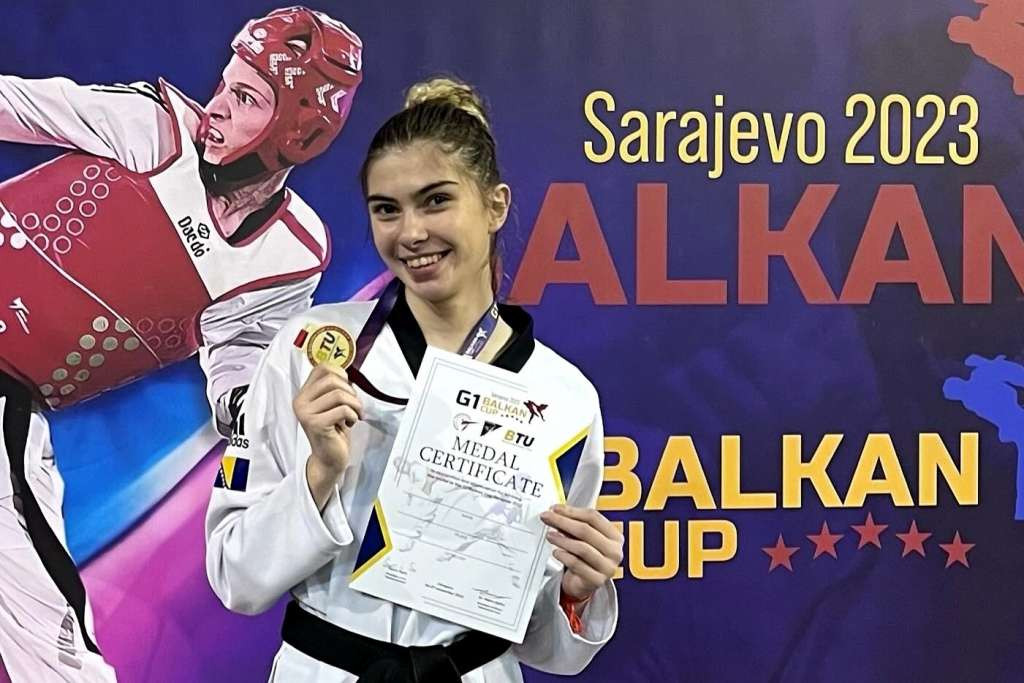 Avdagić osvojila zlatnu medalju na taekwondo turniru "G1 Balkan Cup 2023"