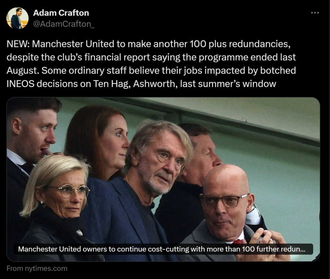 Manchester United otpušta od 100 do 200 uposlenika