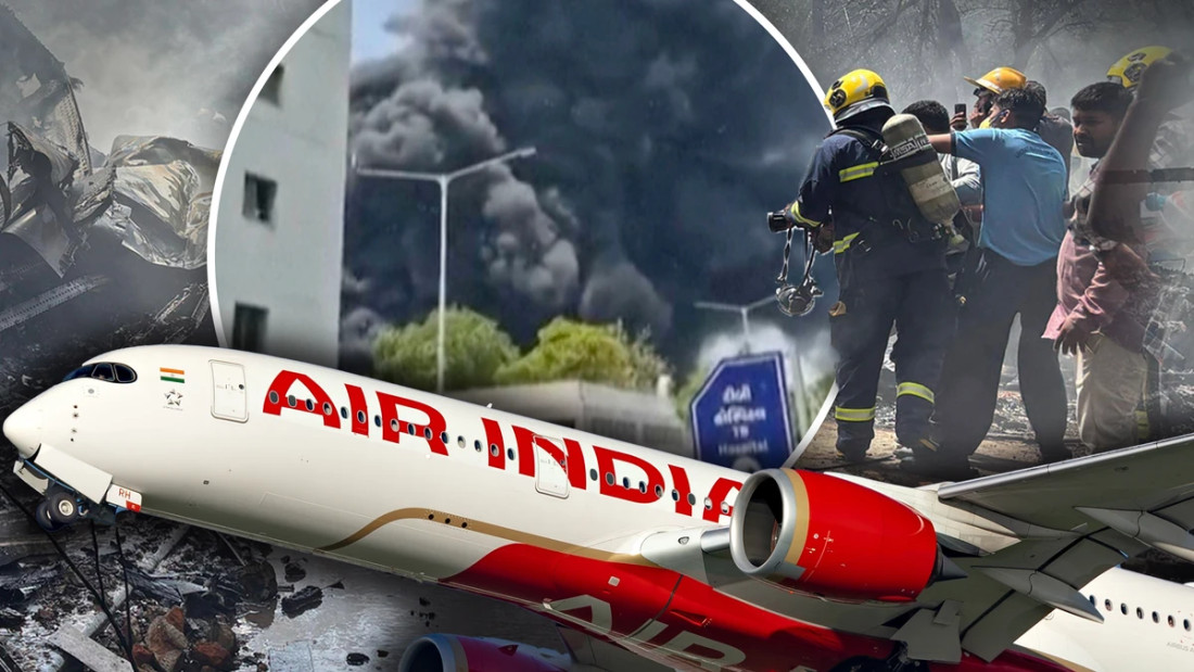 Indija: Više od 200 poginulih u padu aviona Air Indije, pronađen jedan preživjeli