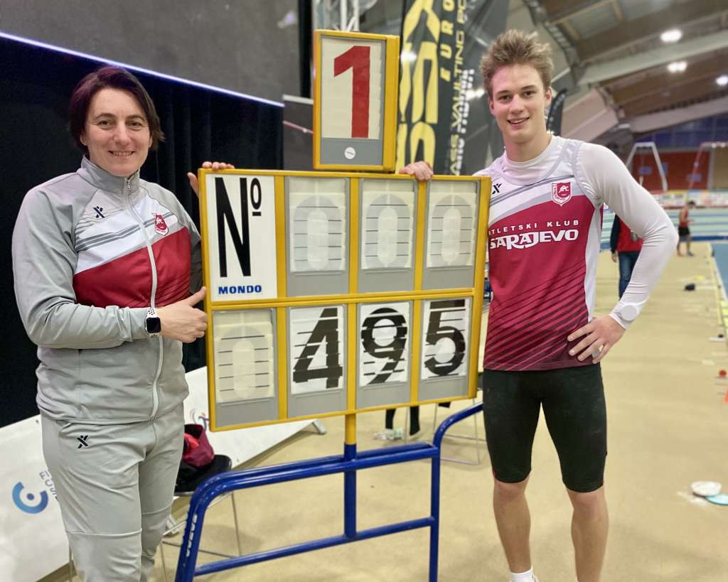 Skakač s motkom Arian Milicija u Padovi postavio novi bh. rekord od 4.95 m