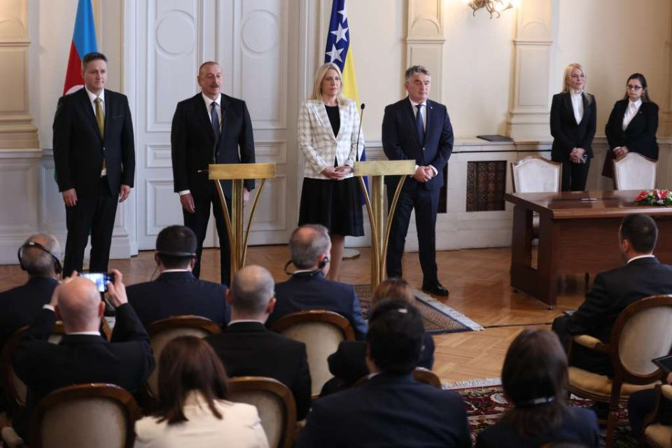 Alijev u posjeti BIH – Potpisana deklaracija o strateškom partnerstvu BiH i Azerbejdžana