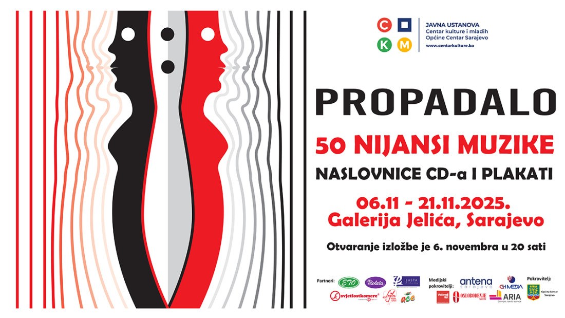 U CKM Sarajevo izložba Ivice Propadala "50 nijansi muzike"