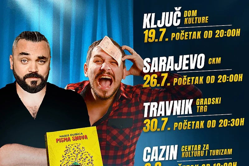 CKM Sarajevo: Sutra promocija knjige Harisa Dubice ’Pisma snova’’