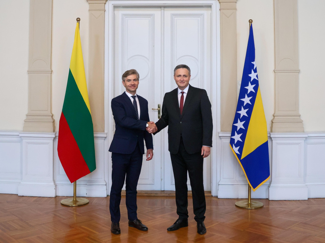 Denis Bećirović razgovarao s ministrom vanjskih poslova Litvanije Kęstutisom Budrysom