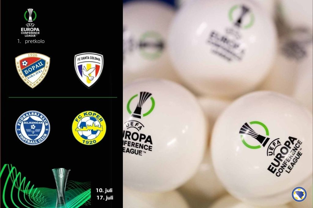 Poznati protivnici Željezničara i Borca u Konferencijskoj ligi