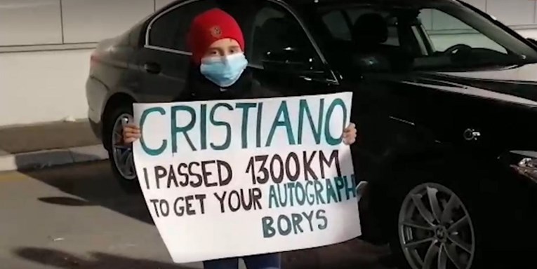 Ronalda u Beogradu dočekao dječak s dirljivom porukom