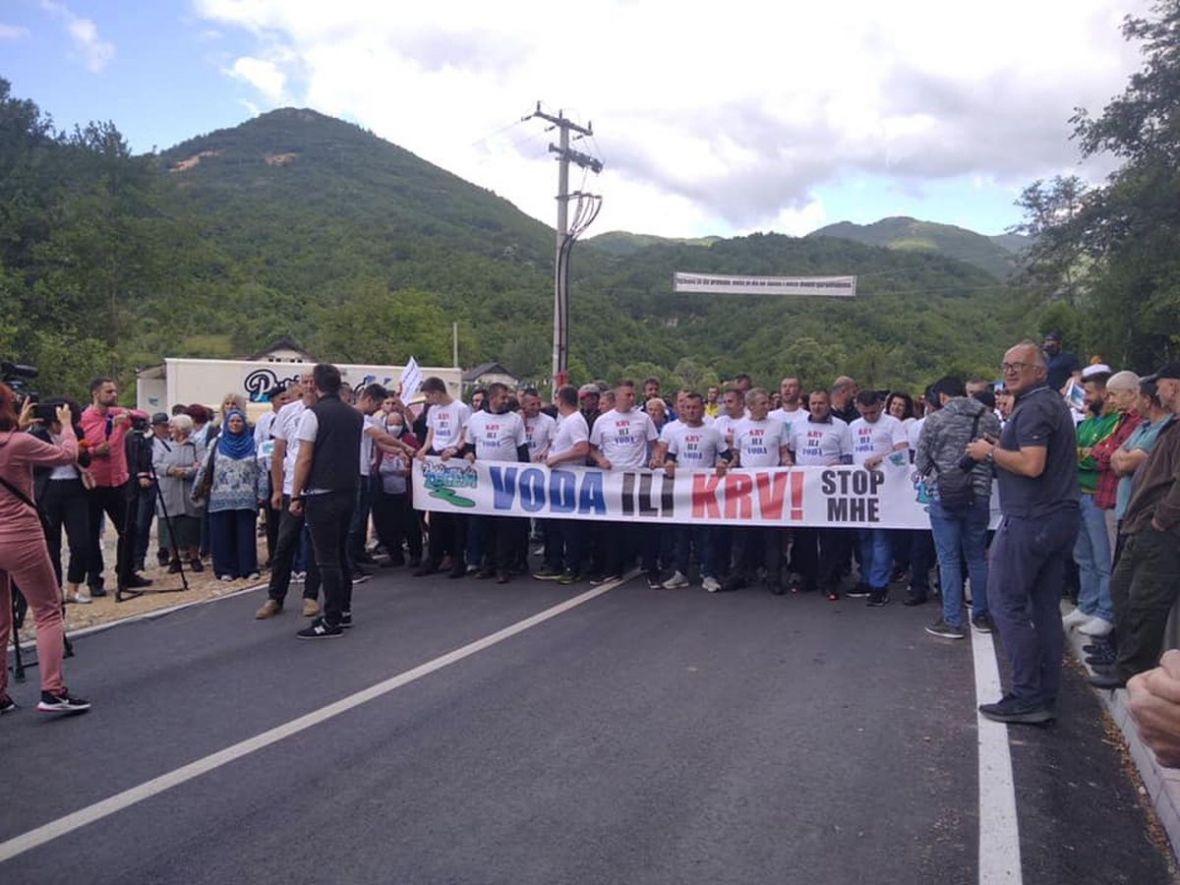 Konjic: Građani ponovo stopirali izgradnju hidroelektrane na Neretvici