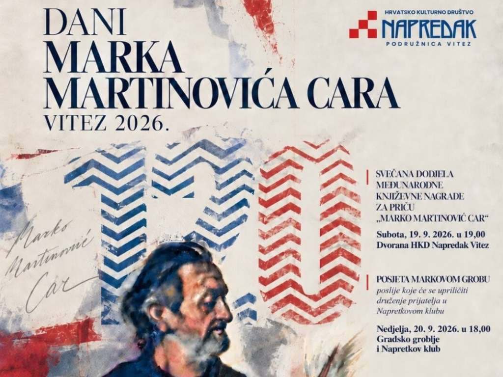 Dodjelom književnih nagrada u Vitezu počeli 'Dani Marka Martinovića Cara'