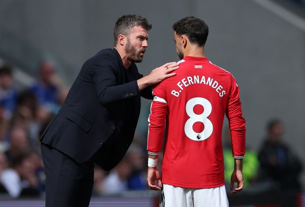 Michael Carrick i Bruno Fernandes obavili razgovor kako bi razjasnili odnose