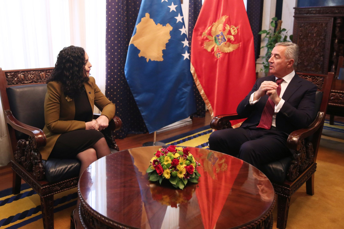 Đukanović: Crna Gora podržava ambiciju Kosova da dobije status kandidata