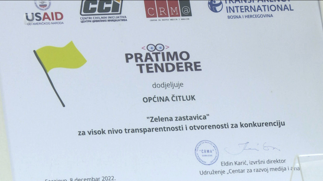 Zelena zastavica za Općinu Čitluk