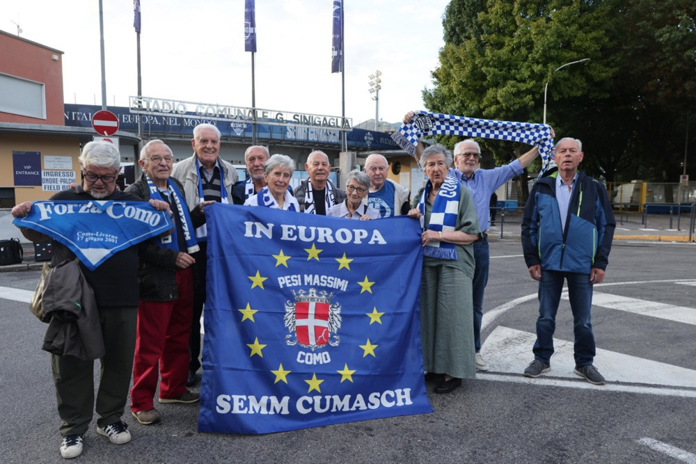 Fudbalski klub Como na debiju u Ligi šampiona ugostio svoje starije navijače