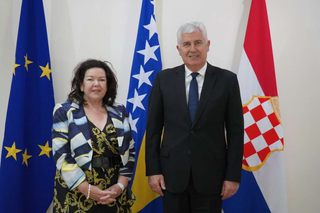 Čović s Pierce: Mir, stabilnost i teritorijalni integritet BiH ključni