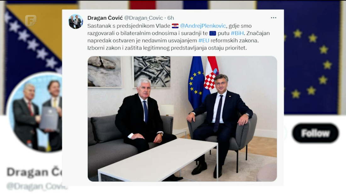Čović se u Zagrebu sastao s Plenkovićem