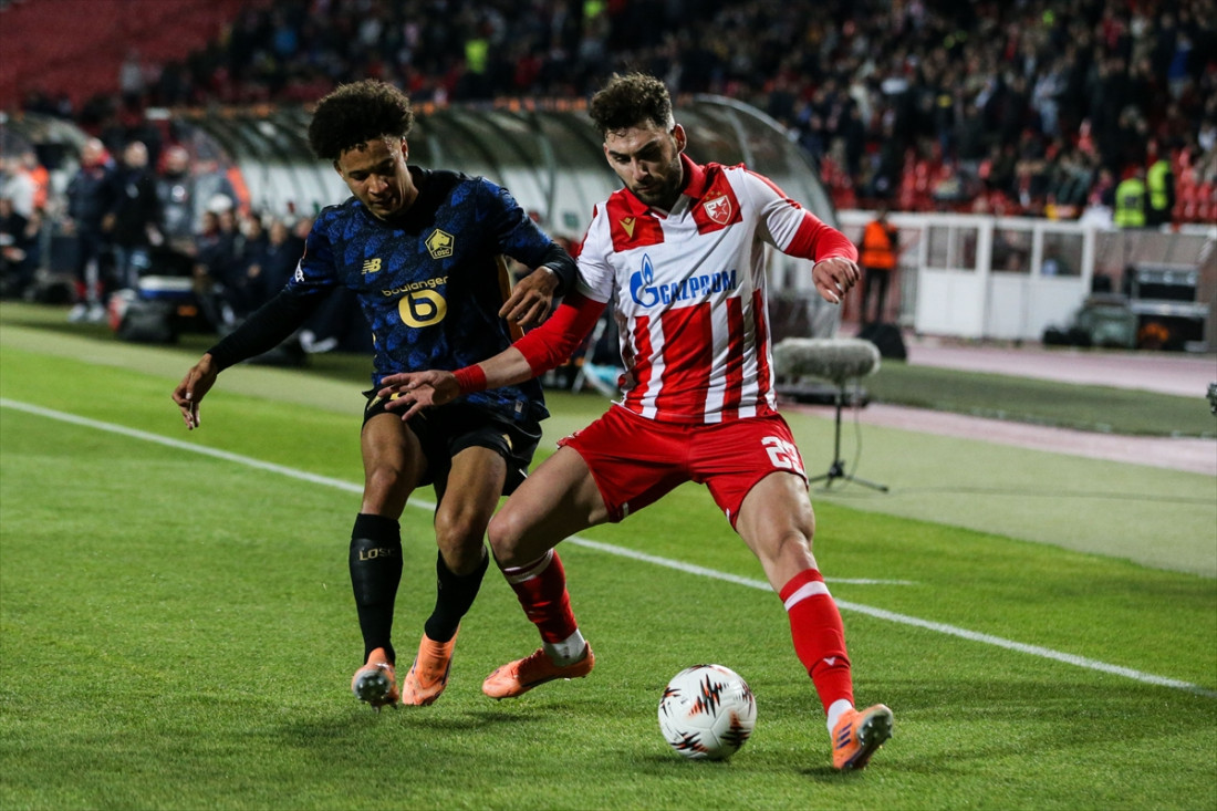 Fudbaleri Crvene zvezde pobijedili Lille, težak poraz Dinama u Zagrebu