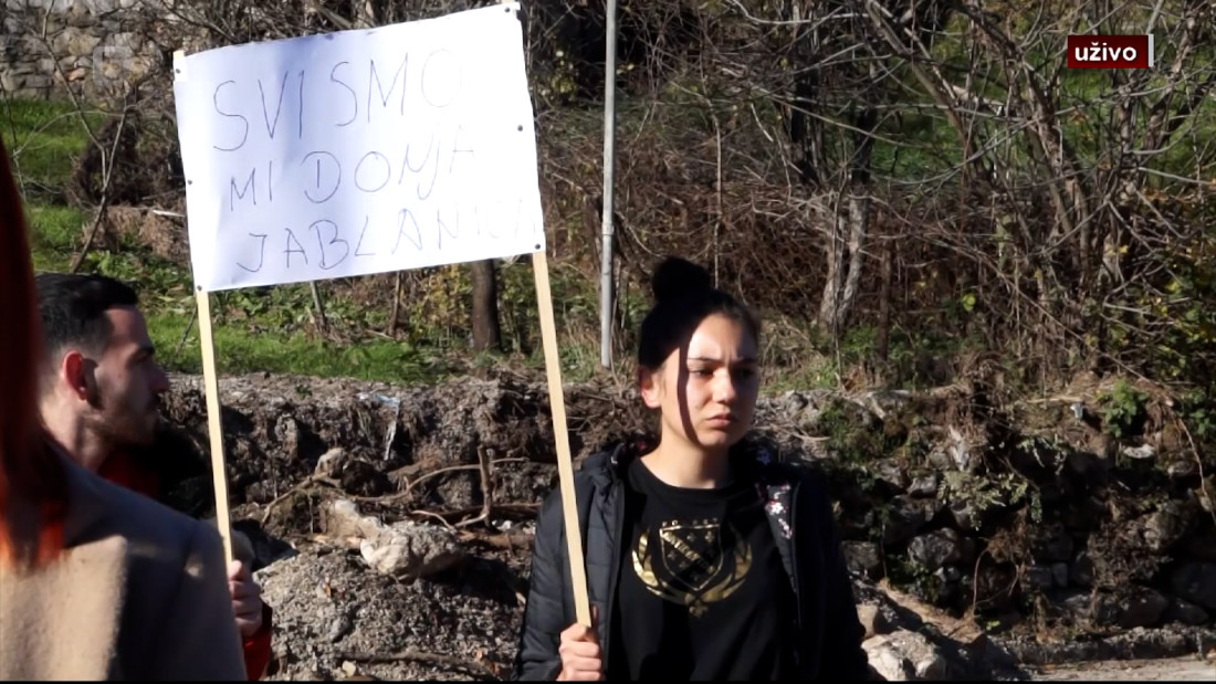 Mještani u Donjoj Jablanici po četvrti put na protestu