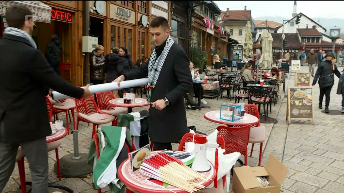 Na Baščaršiji počeo skup podrške palestinskom narodu u Gazi