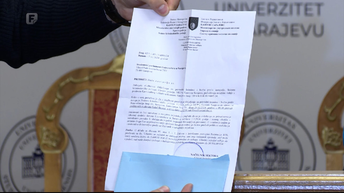 Za 13 dekana rektor UNSA je sporan, studenti idu na saslušanje u policiju