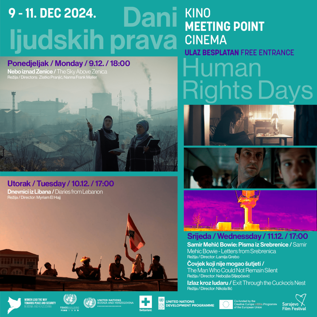 „Dani ljudskih prava“ u kinu Meeting Point, besplatan ulaz na projekcije fimova