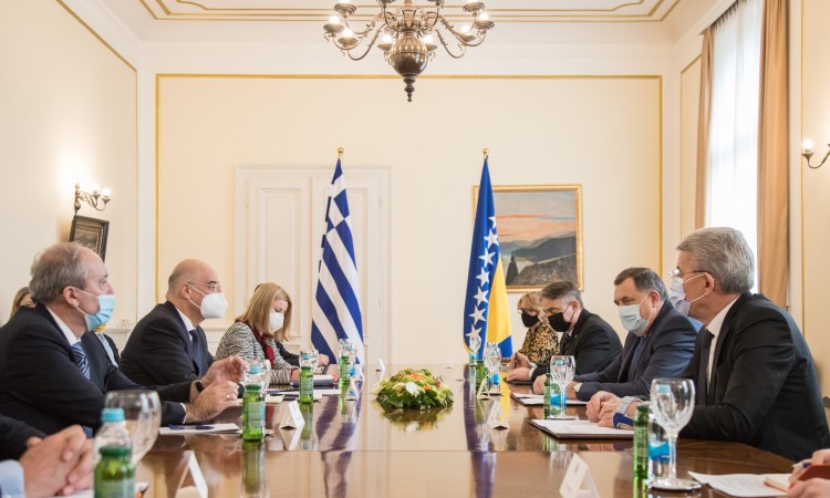 Dendias u susretu s članovima Predsjedništva najavio nastavak podrške BiH