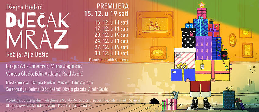 Pozorište mladih Sarajevo: Večeras premijera predstave "Dječak Mraz"