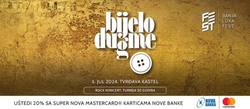 "Bijelo dugme" večeras nastupa na "Banja Luka Festu"