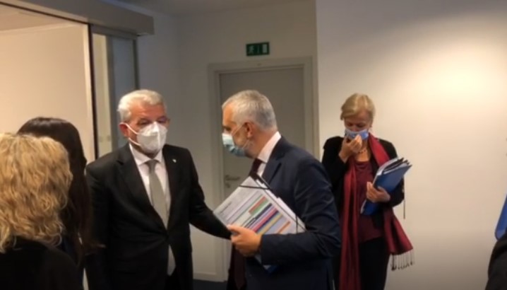 Džaferović se u Briselu sastao sa Strik, Franzom i Sanninom