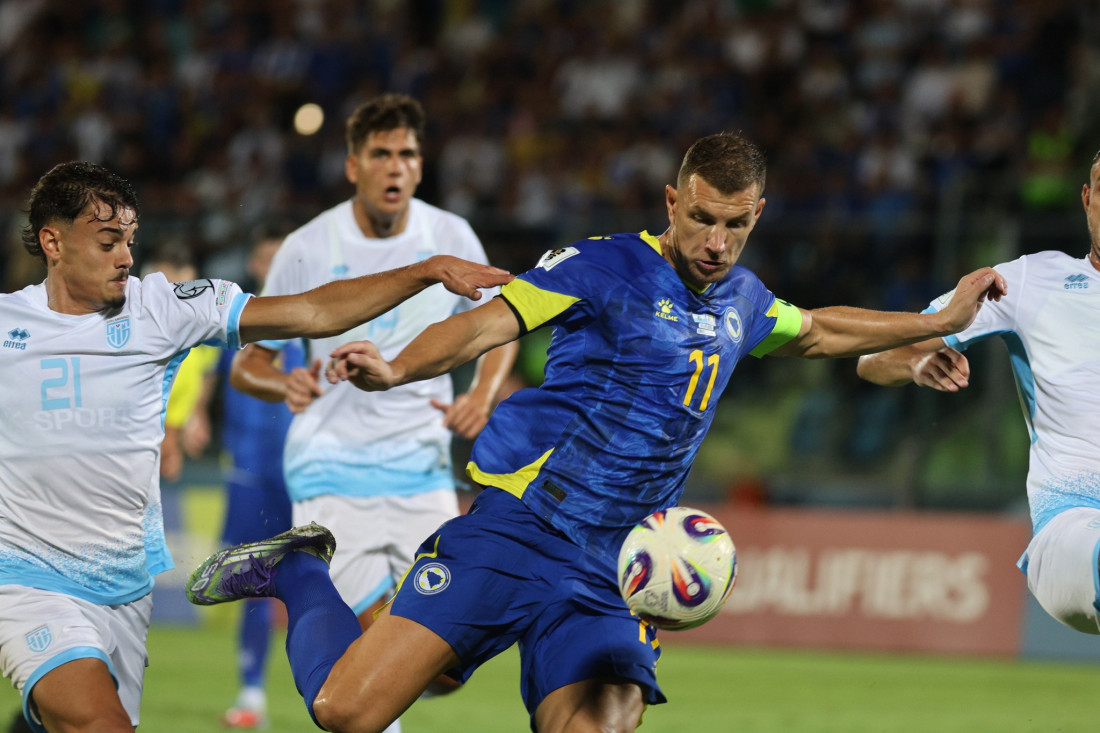 BiH slavila protiv San Marina sa visokih 6:0, dva gola Edina Džeke u dvije minute