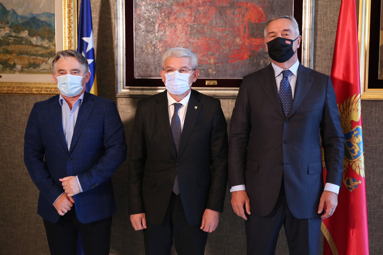 Džaferović i Komšić sastali se s Đukanovićem