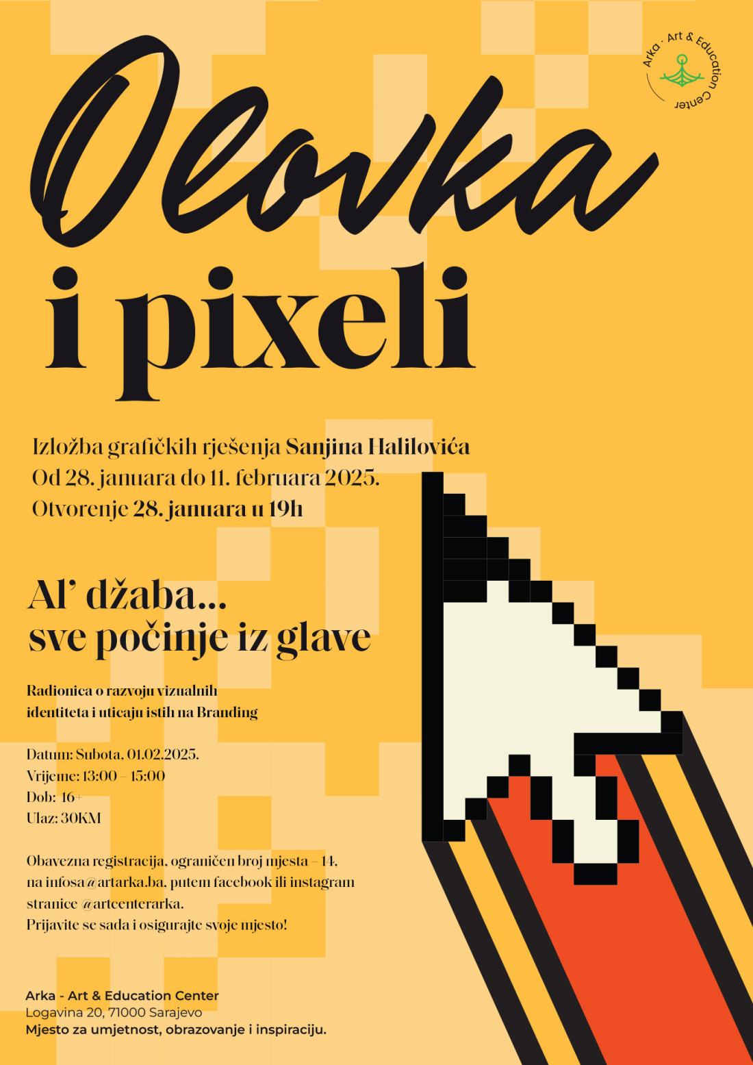 Uskoro izložba grafičkih rješenja Sanjina Halilovića “Olovka i pixeli, al’ džaba… sve počinje iz glave” 