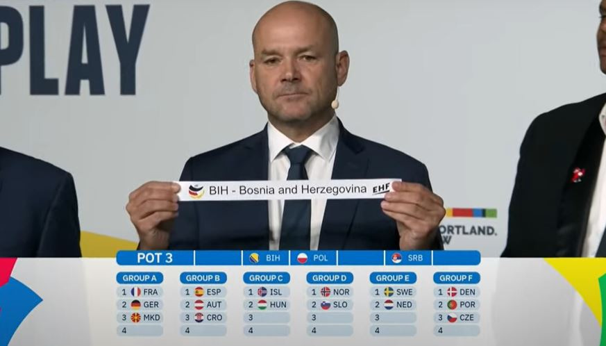 Rukometaši BiH na EP 2024. u grupi sa Švedskom, Nizozemskom i Gruzijom