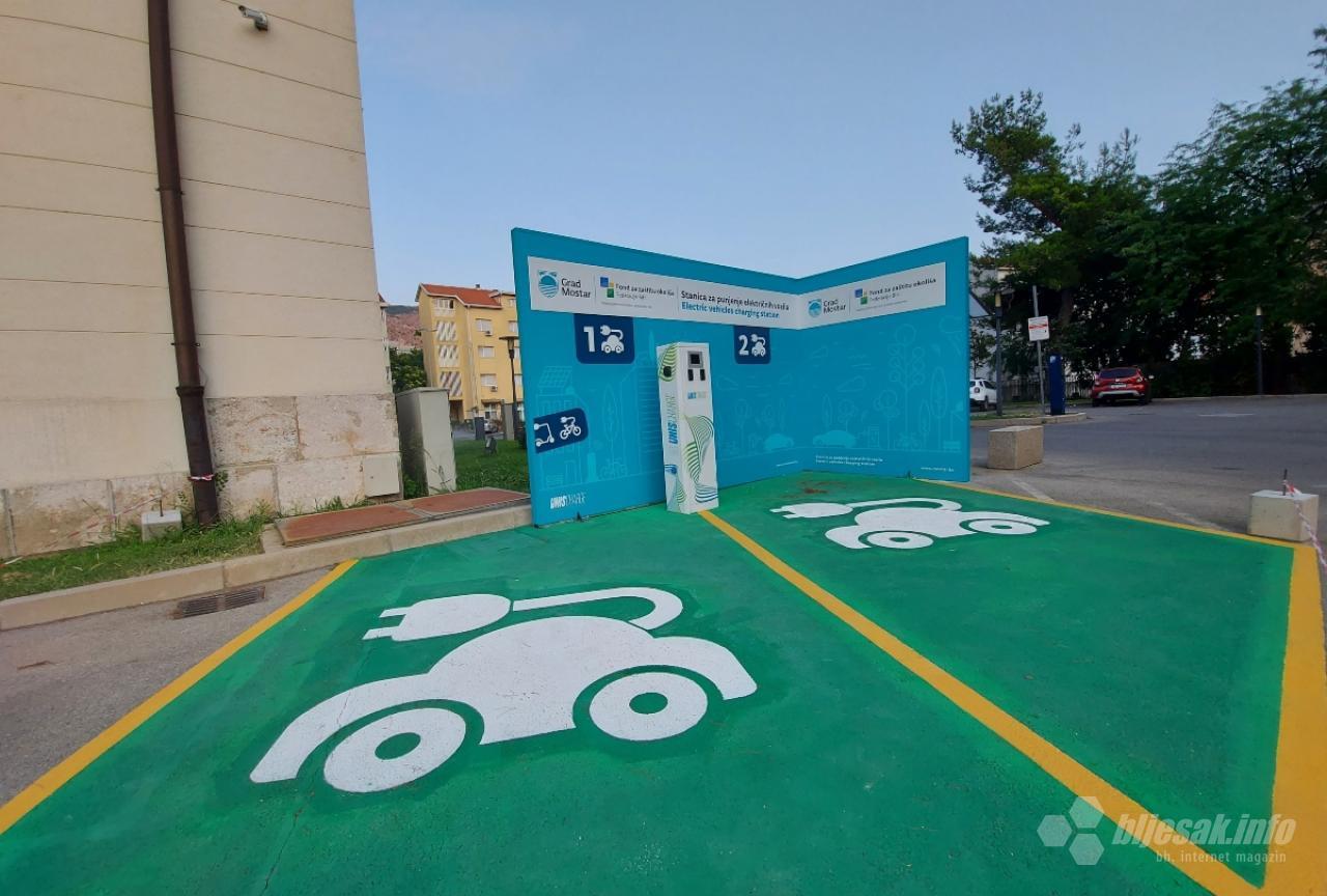 U Mostaru puštena u rad prva javna punionica za električna vozila