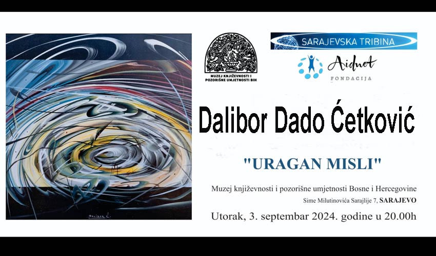 URAGAN MISLI – Izložba crnogorskog akademskog slikara Dalibora Dada Ćetkovića