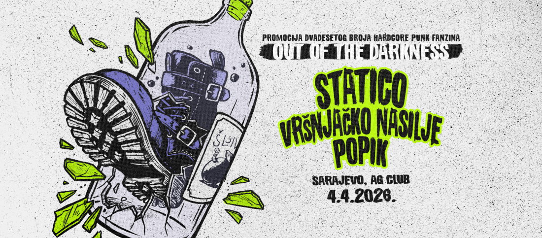 Jubilej nezavisnog hardcore punk časopisa "Out of the Darkness" i koncertna promocija u klubu AG