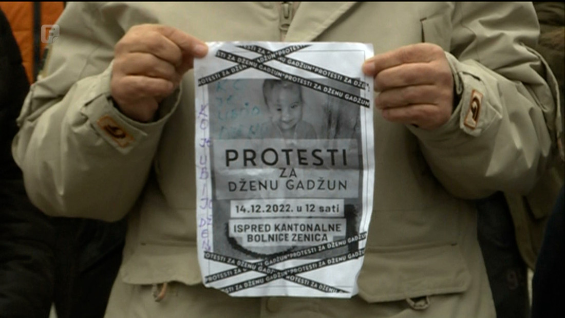 Roditelji djevojčice Džene Gadžun u Zenici organizovali protest