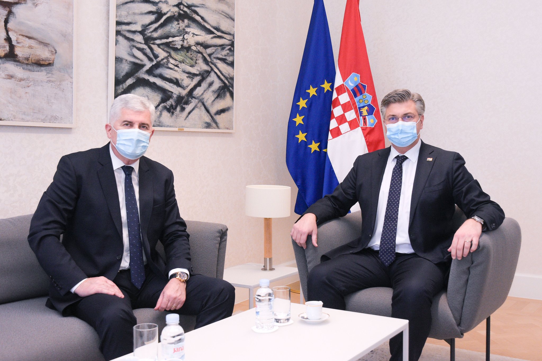 Čović razgovarao s Plenkovićem i Milanovićem