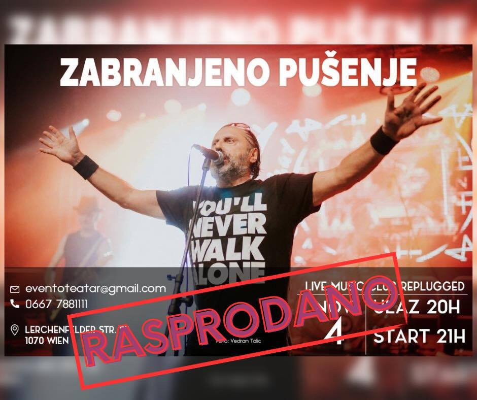 Rasprodan koncert "Zabranjenog pušenja" u Beču