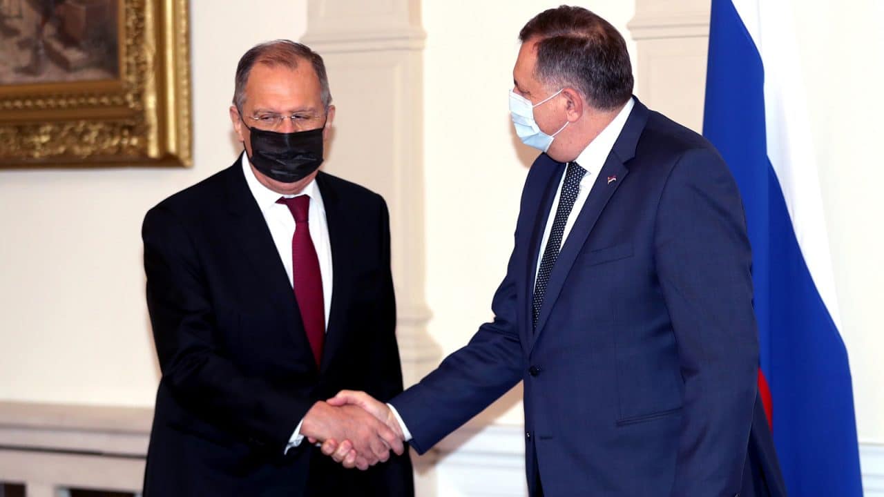 Otcjepljenje nije tema razgovora Dodika s Lavrovom
